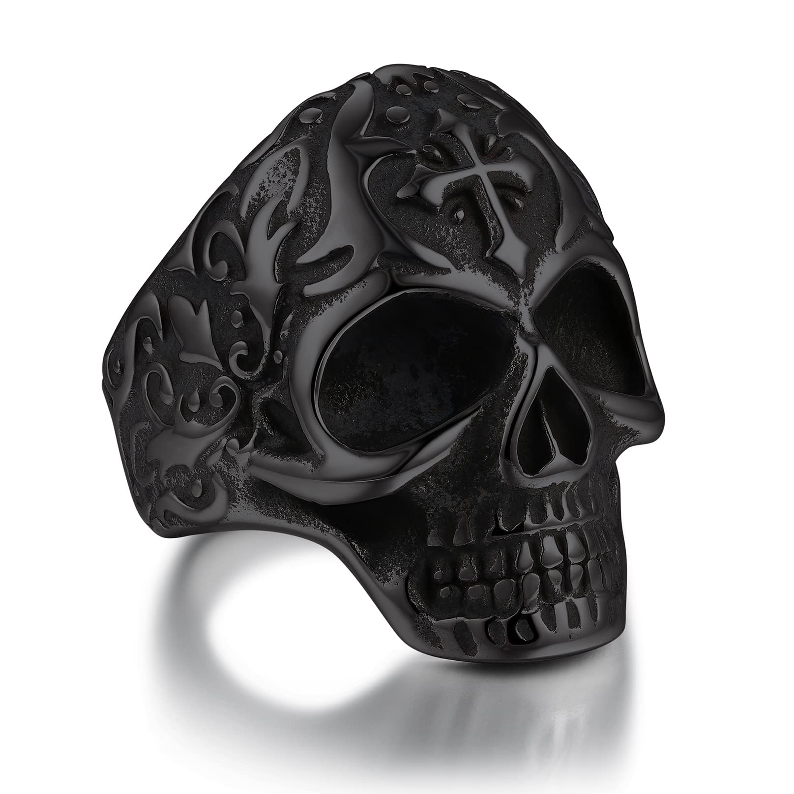 Bandmax Mens Skull Jewelry Gothic Punk Skull Rings