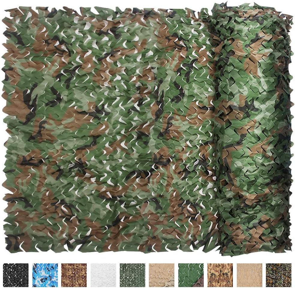 iunio Camo Netting, Camouflage Net, Bulk Roll, Mesh, Cover, Blind for Hunting, Decoration, Sun Shade, Party, Camping, Outdoor : Sports & Outdoors