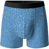 Feim-AO Men's Print Boxer Briefs Breathable Underwear Cool Underpants Boxers for Men Stretch Waist Underwears