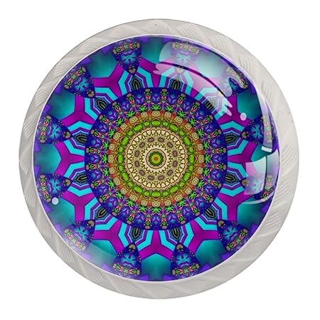 Schrankknöpfe und zieht Buntes kreisförmiges Muster Schrankknöpfe Bunte