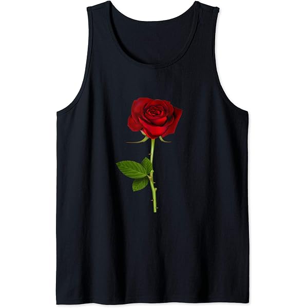 Amazon.com: Women's Cute Graphic Rose Tops I Cute Red Rose Tank