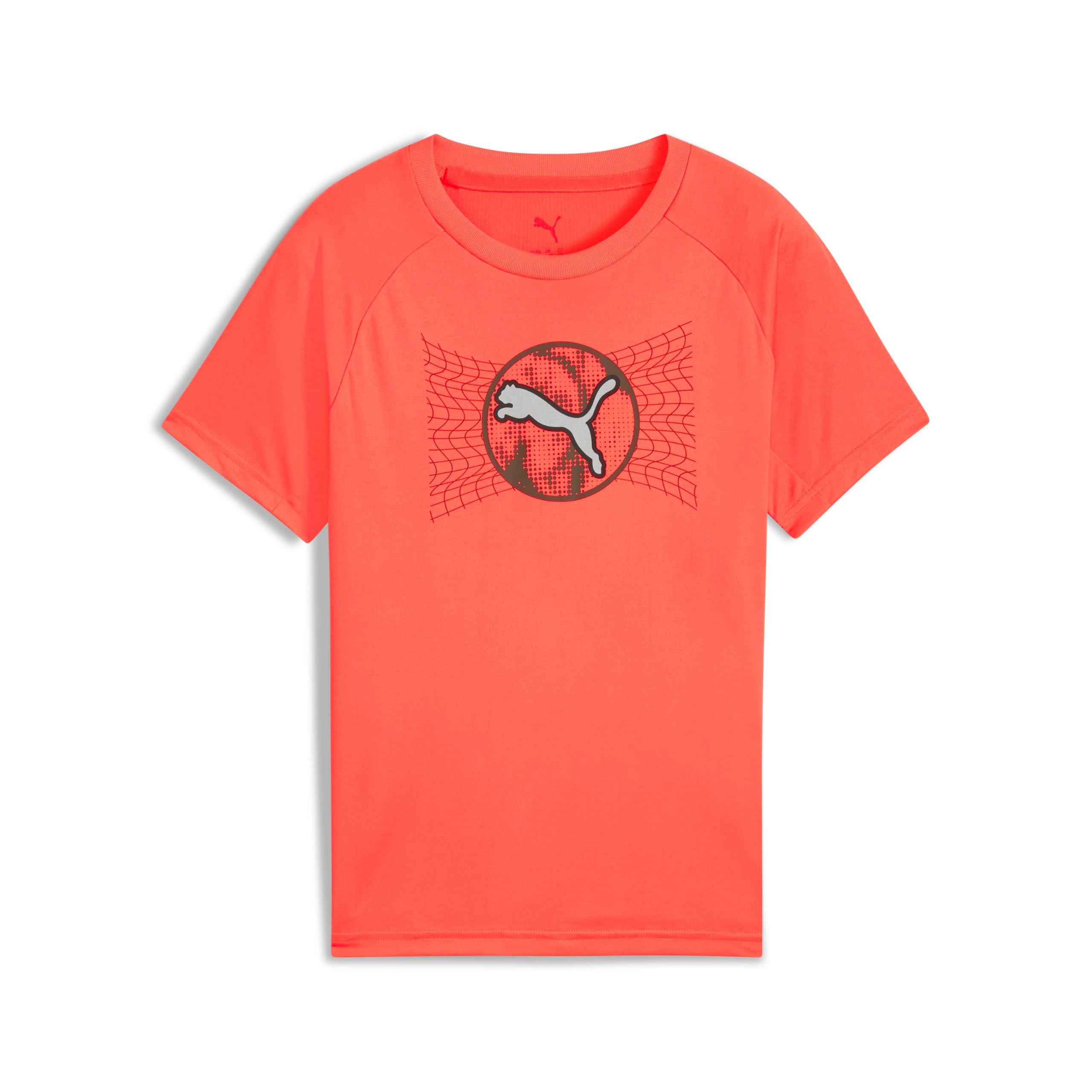 52827023_ACTIVE SPORTS ポリ Tシャツ B_グローイング レッド_110