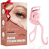 Heated Eyelash Curler Fast Heat Up in 5s - C-Shaped Rechargeable Electric Eyelash Curler
