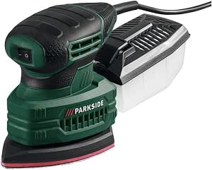 Parkside® Mano Amoladora PHS 160 D4 (160 W, de lijado de 140 x 140 x 100  mm, recogedor de polvo caja, incluye 3 x lija 80/120/180) : Amazon.es:  Bricolaje y herramientas