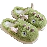 YILANLAN Women's Cute Animal Slippers - Funny Cartoon Winter Plush Thick Soled Slippers