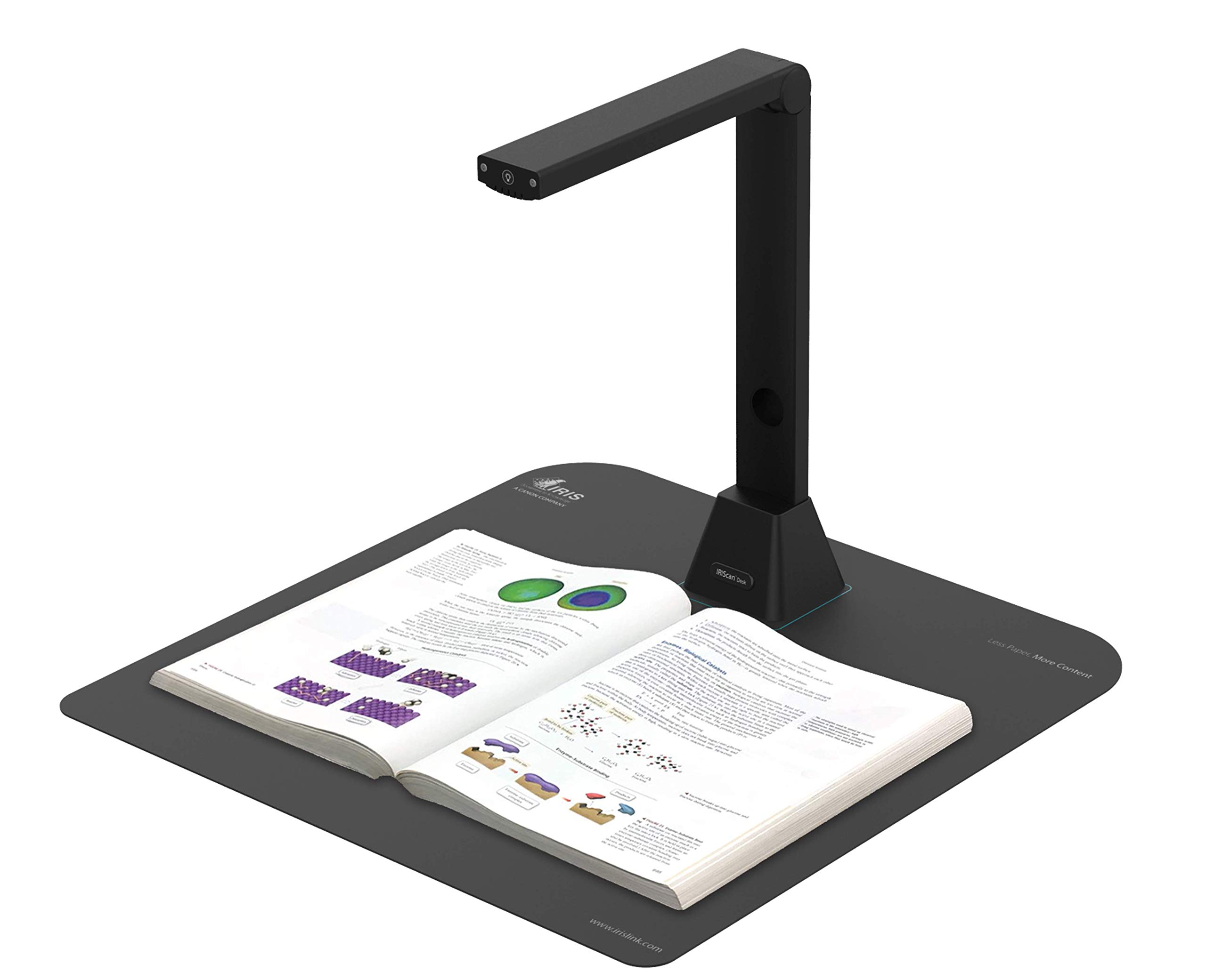 IRIScan Desk Scanner for Laptop & Document a3 Scanner - v5pro: Library Scanner, Free PDF Editor, Portable Scanner, Book Scanner, AI Flattening, AI auto scan, AI Finger Hiding, 12MP, Win Mac