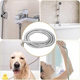 YEAUPE Stainless Steel 1.5m Shower Hose Chrome G1/2 Copper Core view 6