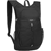 MOSISO Lightweight Hiking Daypack Small Packable Travel Hiking Backpack, Foldable Shoulder Bag with Front Vertical Pocket