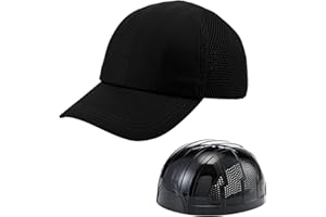 Safety Bump Cap Baseball Hat with Reflective Stripes Lightweight and Breathable Hard Hat Head Protection Cap