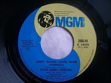 Little Jimmy Osmond Long Haired Lover From Liverpool Usa 7 45