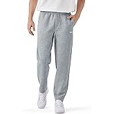 K-Swiss Men's Sweatpants with Pockets - Casual Pants with Drawstring Open Bottom Lightweight & Breathable Lounge Pants