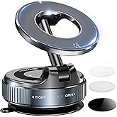 MSXTTLY Vacuum Magnetic Phone Holders for Your Car 2026 Suction Cup Phone Mount with Washable Nano Gel Pads 360° Adjustable Phone Mount,Travel Gifts, Car Phone Holder for Smartphone Car/Gym/Mirror