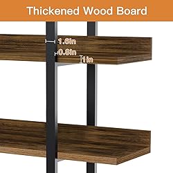 FRAPOW 83Inch Industrial Bookshelf and