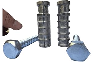 SANTIE 3/8 in. x 1-3/4 in. Zinc-Alloy Short Lag Shield Anchor with lg.2 inch Lag Bolts (15-Pieces)