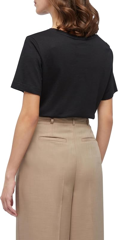 Women's W Logo T-Shirt, Black, M