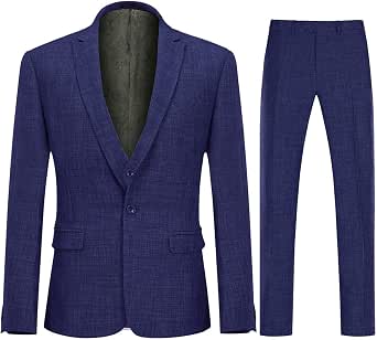 Men's Custom Size 3-Piece Linen Suit Set - Blazer, Vest, And Pants For Summer Weddings & Events - View #11