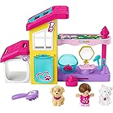 Fisher-Price Little People Barbie Toddler Toy Play and Care Pet Spa Playset with Music & Sounds for Pretend Play Kids Ages 18