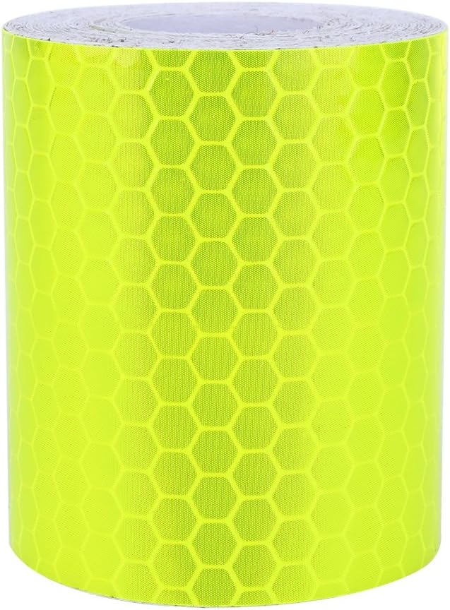 Yellow Reflective Tape, Akozon High Intensity Reflective Tape Waterproof Reflective Safety Tape 5cm × 300cm for Trucks Trailers Cars Outdoor