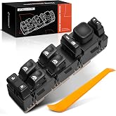 A-Premium 15883323 Front Left Driver Side Master Power Window Switch | Compatible with Chevy GMC Cadillac Models - 2003-2007 - Escalade, Avalanche, Silverado, Suburban, Tahoe, Sierra, Yukon
