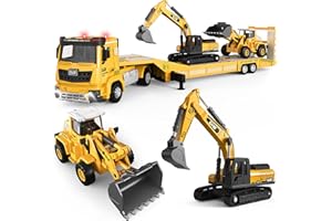 Construction Toys,Chardfun Construction Truck Set Toys for 3-9 Year Old Boys Vehicle Toys Truck Toy for Boys 4 5 6 7 8 Birthd