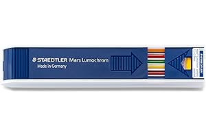 STAEDTLER Mars Lumochrom 204 - Case of 12 Drawing Leads 2 mm Assorted