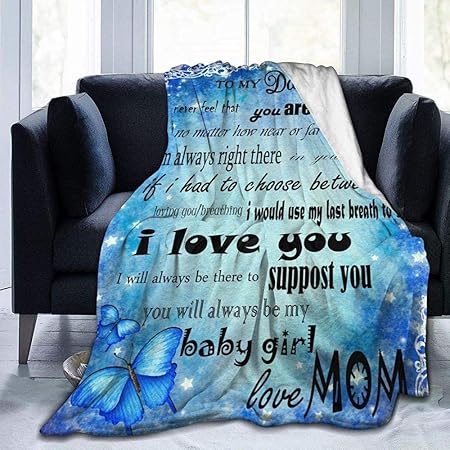 HUA JIE Manta Invierno Mariposa Carta De Amor A Mi Hija Manta De Lana