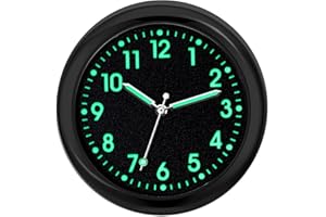 Car Dashboard Clock | Luminous Car Dashboard Watch | Quartz Automotive Replacement Clocks, Stick On Clock for Car Dashboard, 