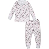 Kissy Kissy Baby Girls Infant Rose And Blooms Pink Print Long Pajamas Set