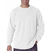 Comfort Colors Chouinard 6014 Adult Heavyweight Long Sleeve Tee White Small