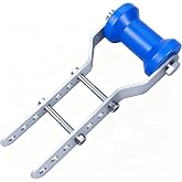 XIANGZI 4inch/5inch Boat Trailer Rollers with Brackets | Blue Adjustable Keel Roller Assembly Galvanized Steel Fit 2"-3" Trailer Tongue