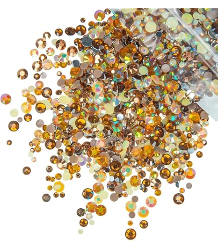 ASTARON Strass Résine Vert 2-6mm - 6800 Pierres Précieuses AB Avec Colle Et Outils Pour DIY, Ongles, Gobelets Et Décoration