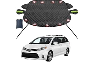 Windshield Snow Cover for Toyota Sienna Minivan LE XLE XSE Limited Platinum 2026-1997, Car Windshield Cover for Ice and Snow,