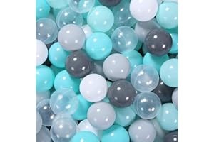 STARBOLO Ball Pit Balls - 100pcs Plastic Balls BPA Free Phthalate Free Crush Proof Play Balls for Toddlers 1-3 Playpen,Baby Kids Ball Pit, Birthday Party Decor,2.2inches.