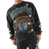SCREENSHOT-FLEECE HOODIE 5202 Mens Urban Streetwear NYC Graffiti Oversize Fit Fleece Sweatshirt Hoodie
