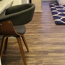 armen living lcsuchwach summer chair in charcoal fabric and walnut wood finish