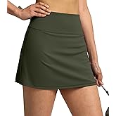 Soothfeel Tennis Skirts for Women 14.5" High Waisted Golf Skirt with Shorts Pockets Workout Athletic Skorts for Woman
