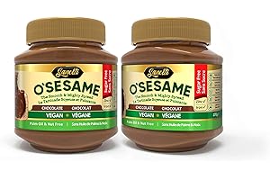 Sanotti O'Sesame Chocolate Vegan Sugar Free Spread - (370g Pack of 2)