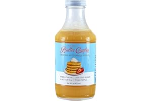 Uncle Bob's Butter Country Original Buttermilk Syrup for Pancakes and Waffles, Less Sugar, No Corn Syrup, Gluten Free, Made without Artificial Flavors, 16 fl oz Bottle