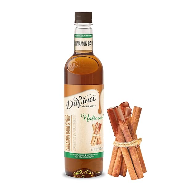 DAVINCI GOURMET NATURALS CINNAMON BARK SYRUP, 25.4 FLUID...