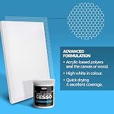 Zieler Premium White Acrylic Gesso Primer 500ml High Opacity Matt Finish view 3
