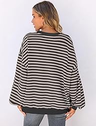 UEU Womens Oversized Sweatshirts Crew Neck Pullover