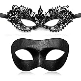 MYMENU Masquerade Masks for Couples Women Men Venetian Mask Halloween Carnival Mask for Party Prom Costume