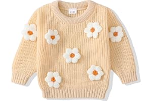 MIKRDOO Infant Toddler Baby Girl Oversized Sweater Long Sleeve Sweaters Fall Winter Tops Clothes