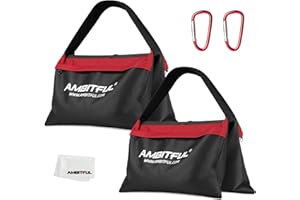 AMBITFUL Set of Heavy Duty Sand Bag Photography Studio Video Stage Film Sandbag Saddlebag for Light Stands Boom Arms Tripods(2 Packs)
