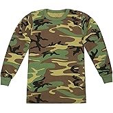 Rothco Kids Long Sleeve Camo T-Shirt – Comfortable Camouflage Crew Neck Tee