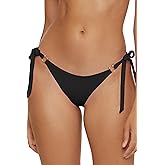 Becca Color Code Tie Side Bikini Bottom, Cheeky Coverage, Swimwear Separates for Women
