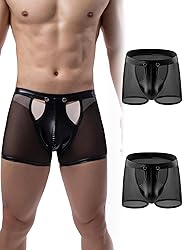 comeondear 2pcs Men's Underwear Lingerie Breathable
