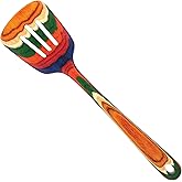 Totally Bamboo Baltique Marrakesh Collection 12-1/2" Wooden Slotted Spatula, Safe for Nonstick