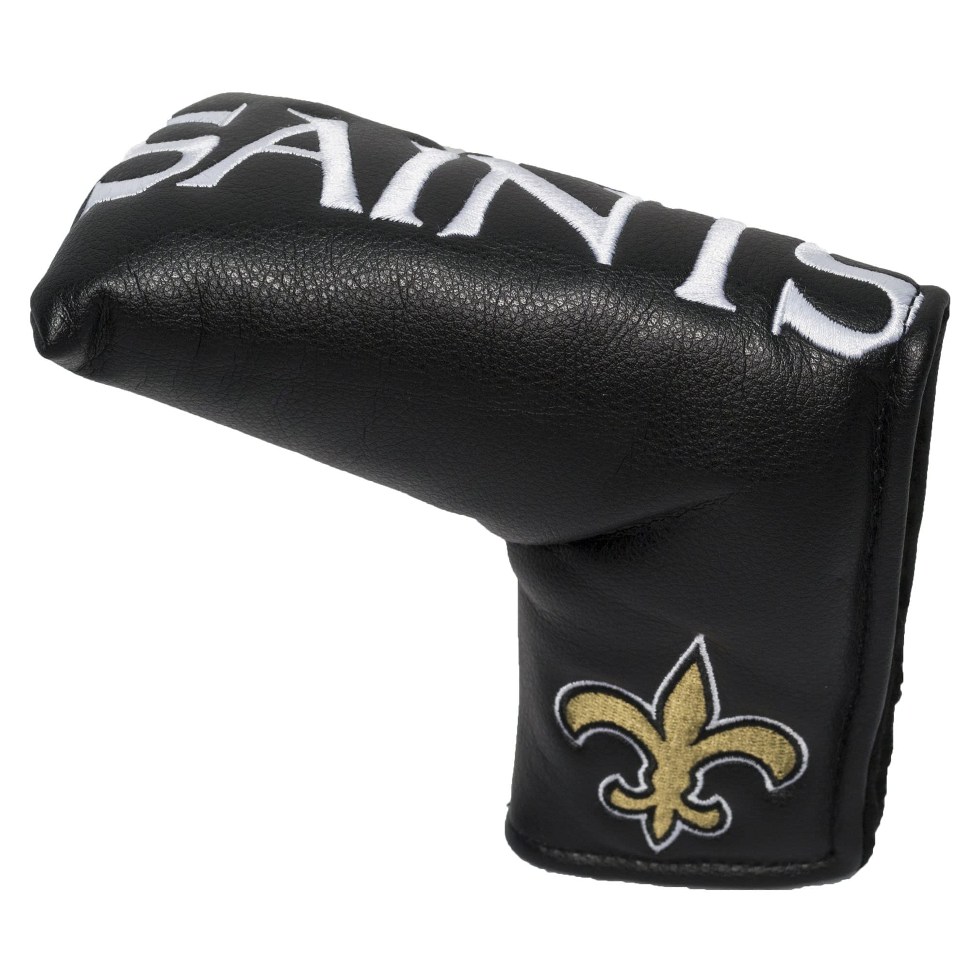 Team Golf NFL New Orleans Saints Vintage Blade Putter Cover Golf Club Vintage Blade Putter Headcover, Form Fitting Design, Fits Scotty Cameron, Taylormade, Odyssey, Titleist, Ping, Callaway