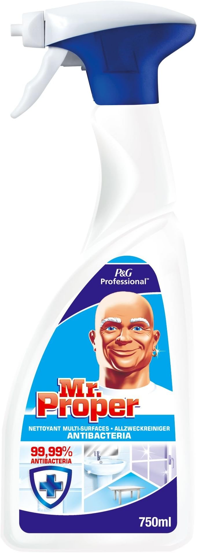 Mr Clean Professional 3 in 1 Spray 6 x 750ml